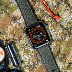Apple Watch | Army Green Cordura Fabric And Silicone Hybrid 15 Apple Watch | Army Green Cordura Fabric And Silicone Hybrid -Watch Shop APPL CQR ARMY SS 6copy