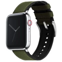 Apple Watch | Army Green Cordura Fabric And Silicone Hybrid