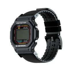 Black Leather And Rubber Hybrid | G-SHOCK | G-SHOCK