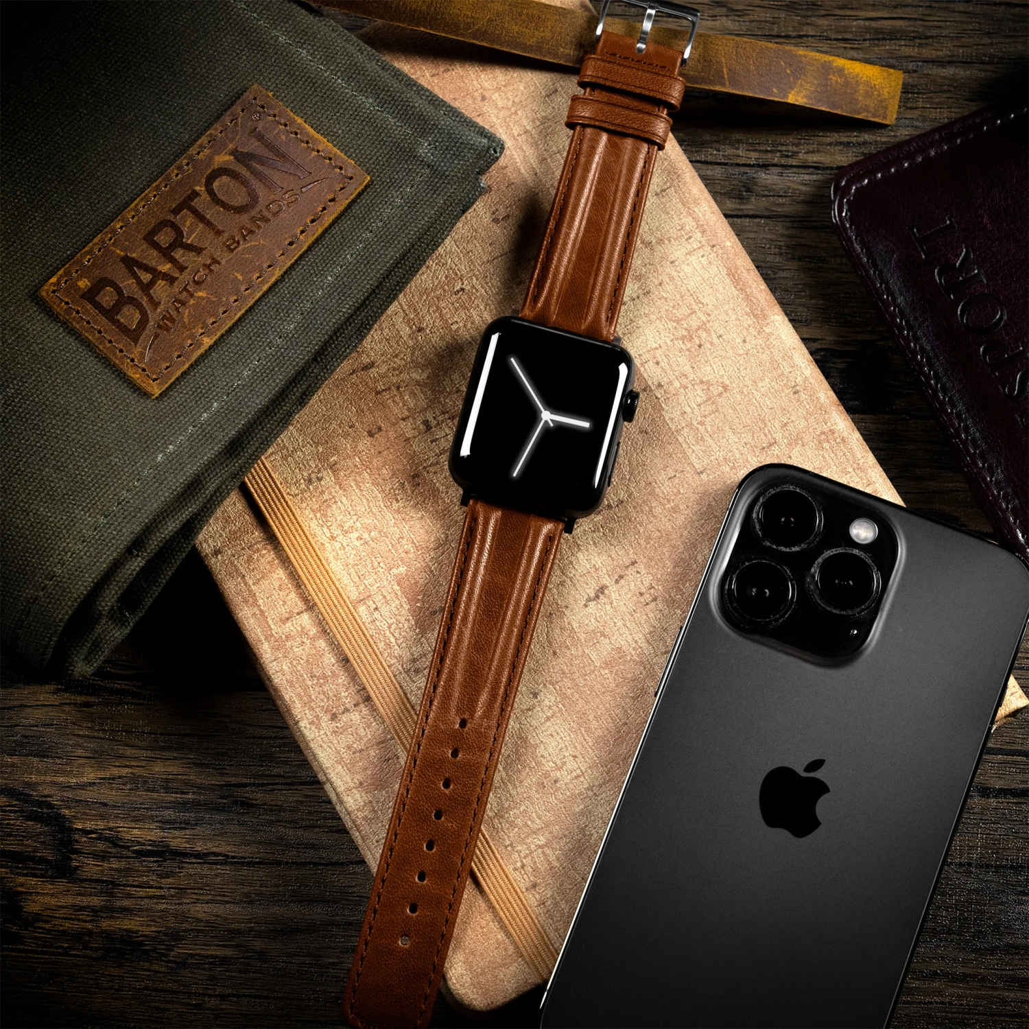 Apple Watch | Chocolate Brown Classic Horween Leather 3 Apple Watch | Chocolate Brown Classic Horween Leather - Image 3