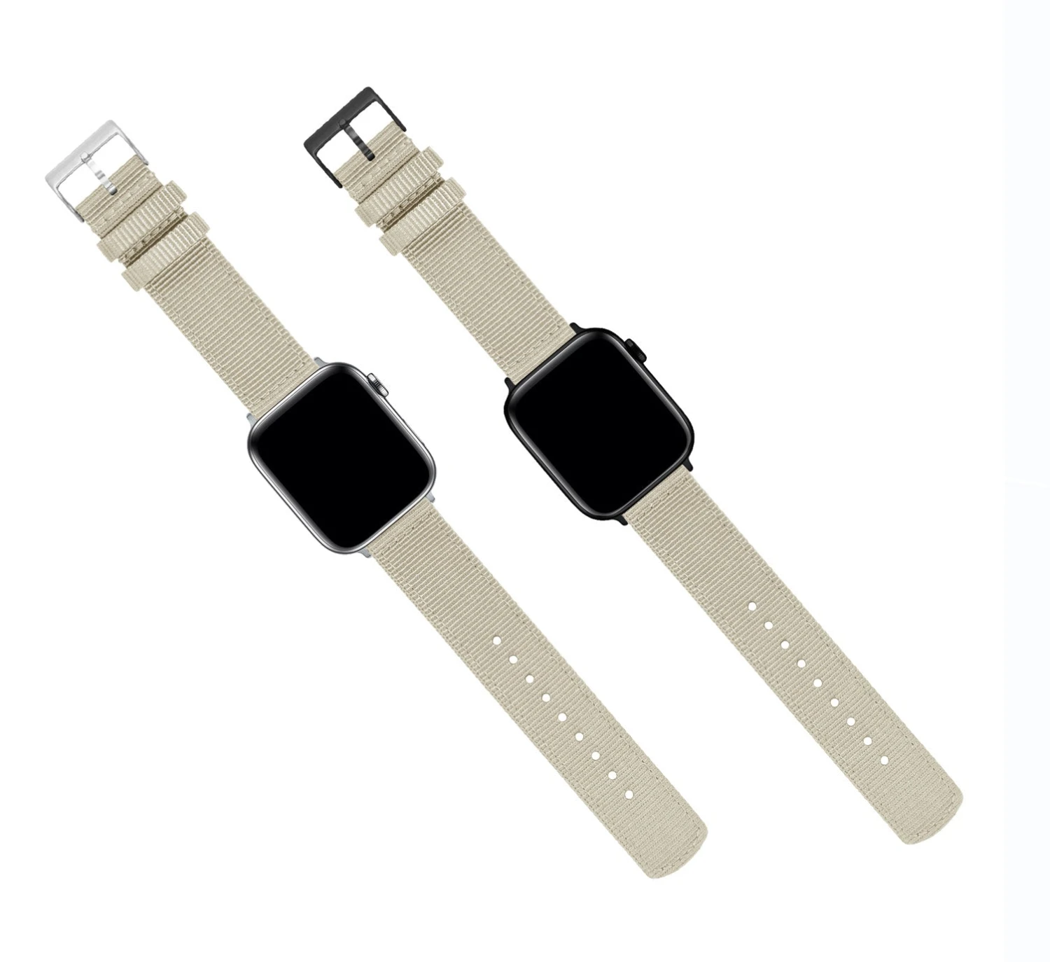 Apple Watch | Two-piece NATO Style | Khaki Tan 5 Apple Watch | Two-piece NATO Style | Khaki Tan - Image 5
