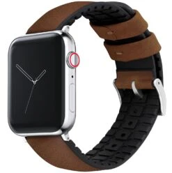 Apple Watch | Oak Brown Leather And Rubber Hybrid