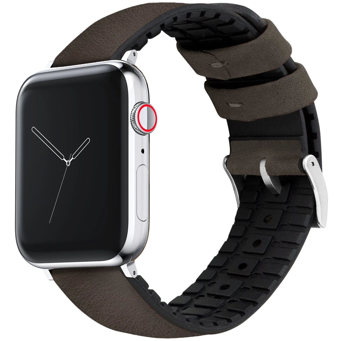 Apple Watch | Smoke Leather And Rubber Hybrid 1 Apple Watch | Smoke Leather And Rubber Hybrid