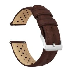 Samsung Galaxy Watch Active 2 | Racing Horween Leather | Chocolate Brown