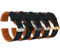 New Arrival -Watch Shop black top pumpkin orange bottom elite silicone elite silicone barton watch bands 749655