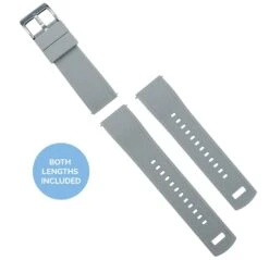 Cool Grey Top / Black Bottom | Elite Silicone -Watch Shop cool grey top black bottom elite silicone elite silicone barton watch bands 497437