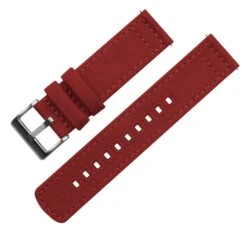 Crimson Red | Crafted Canvas -Watch Shop crimson red crafted canvas canvas quick release barton watch bands 199438
