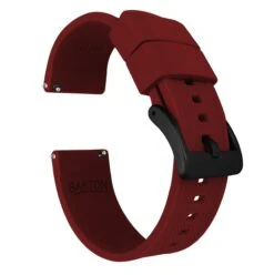 Crimson Red | Elite Silicone -Watch Shop crimson red elite silicone elite silicone barton watch bands 20mm black pvd 819108