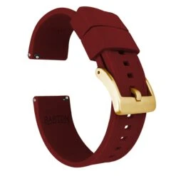 Crimson Red | Elite Silicone -Watch Shop crimson red elite silicone elite silicone barton watch bands 20mm gold 729044