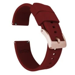 Crimson Red | Elite Silicone -Watch Shop crimson red elite silicone elite silicone barton watch bands 20mm rose gold 142656