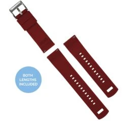 Crimson Red | Elite Silicone -Watch Shop crimson red elite silicone elite silicone barton watch bands 939448