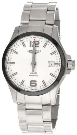 LONGINES Conquest V.H.P Quartz 43MM SS Men's Watch L3.729.4.76.6