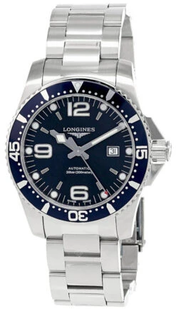 LONGINES HydroConquest 44MM S-Steel Blue Dial Men's Watch L3.841.4.96.6