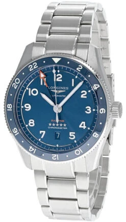 LONGINES Spirit Zulu Time 42MM AUTO SS Blue Dial Men's Watch L38124936