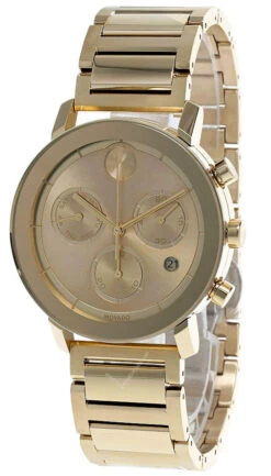 MOVADO Bold Evolution 42MM CHRONO SS Yellow-Gold Men's Watch 3600682