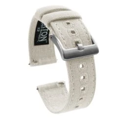 Pebble Smart Watches | Linen White Canvas