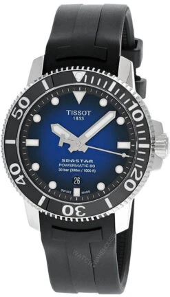 TISSOT Seastar 1000 AUTO 43MM Rubber Men's Watch T120.407.17.041.00