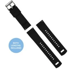 White Top / Black Bottom | Elite Silicone -Watch Shop white top black bottom elite silicone elite silicone barton watch bands 370830